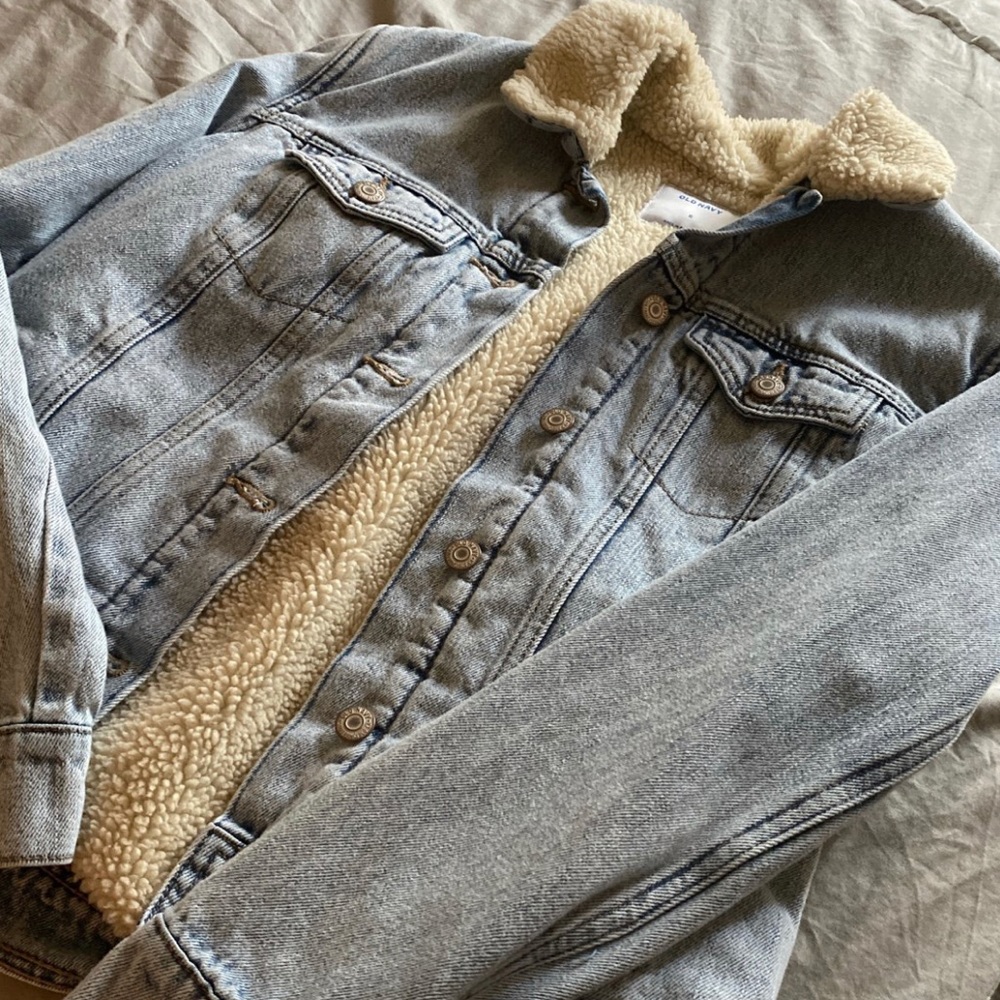 Fur jean jacket